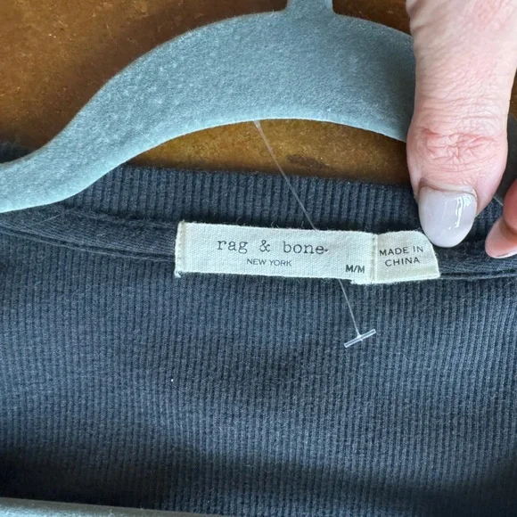 Rag’n’Bone Size Medium Mallory Thermal Ribbed Cotton Mini Dress NWT - Picture 5 of 7